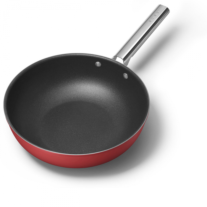 SMEG Wok Rosu Mat - Ø 30 cm / 5,2 Litri [3]