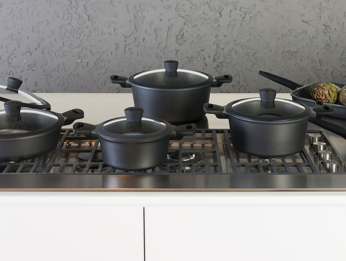 Sola Tigaie cu capac Fair Cooking Black 18 cm [2]