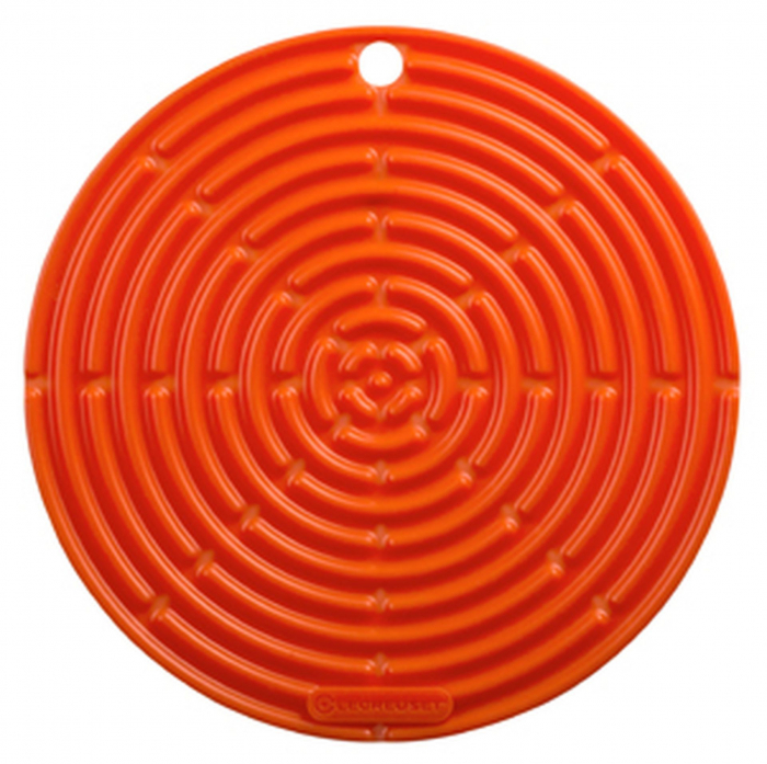 Suport din silicon clasic rotund Le Creuset, rosu cuptor [1]