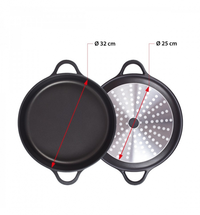 Tigaie cu capac Valira Aire Black ⌀ 32 cm [3]