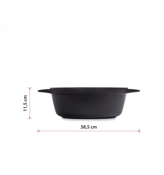 Tigaie inalta Valira cu capac Aire Black ⌀ 28 cm [4]