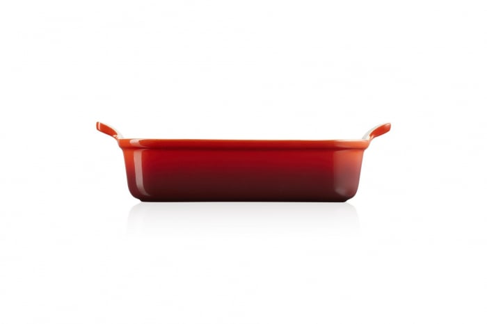 Tradition caserola dreptunghiulara, Le Creuset, 26 cm rosu cires [3]