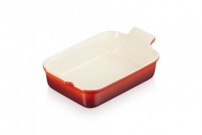 Tradition caserola dreptunghiulara, Le Creuset, 26 cm rosu cires [2]