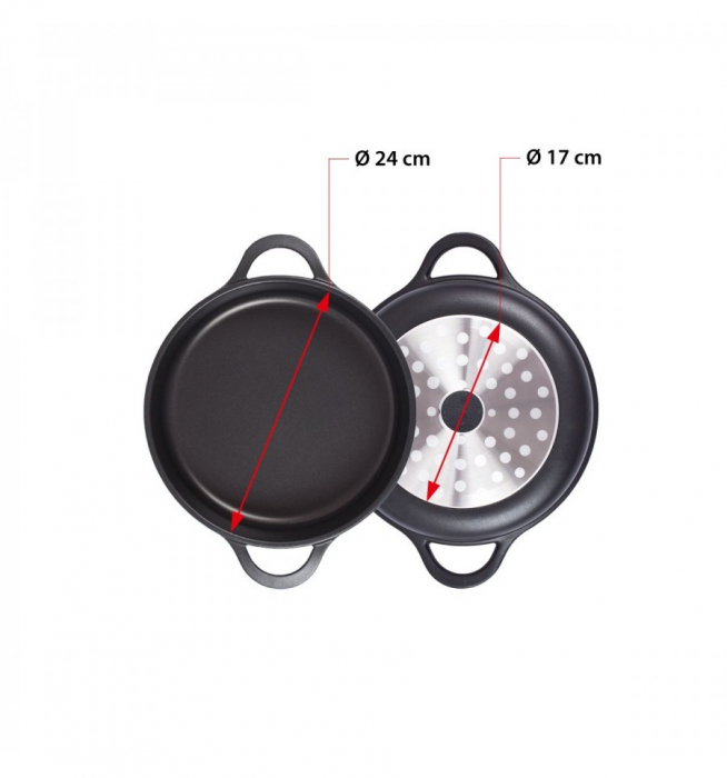 Tigaie Valira cu capac Aire Black ⌀ 24 cm [3]