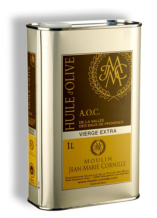 Ulei de masline extravirgin, Fruité Noir, usor dulce, Baux de Provence, DOP, Moulin Cornille, 1 l [2]