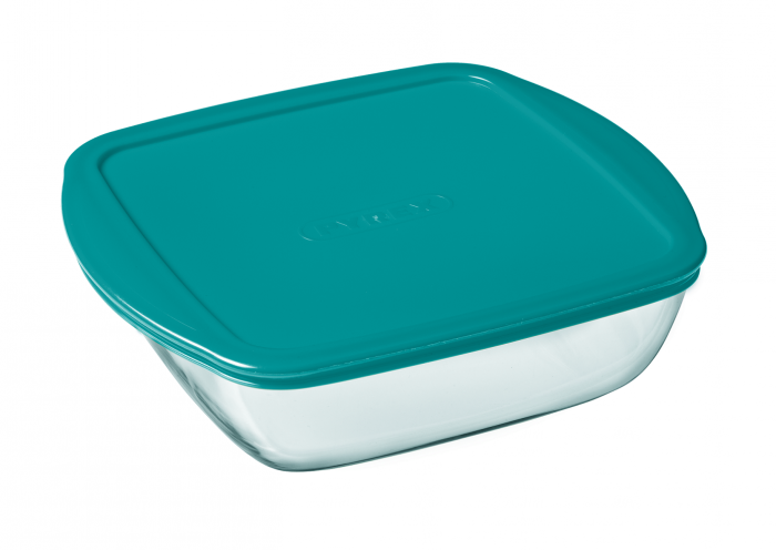 Vas Pyrex pentru cuptor cu capac Cook & Store 14 x 12 x 7 cm [1]