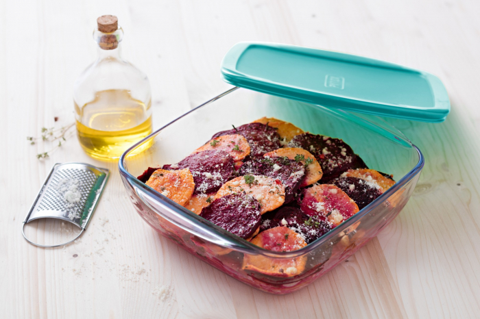 Vas Pyrex pentru cuptor cu capac Cook & Store 20 x 17 x 6 cm [2]