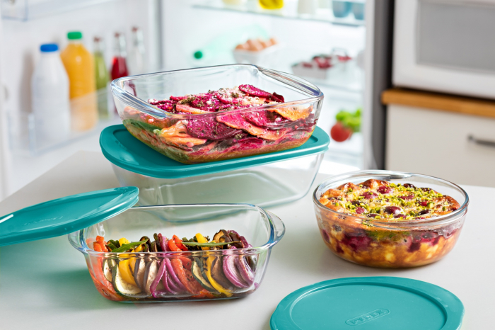 Vas Pyrex pentru cuptor cu capac Cook & Store 23 x 15 x 6 cm [3]
