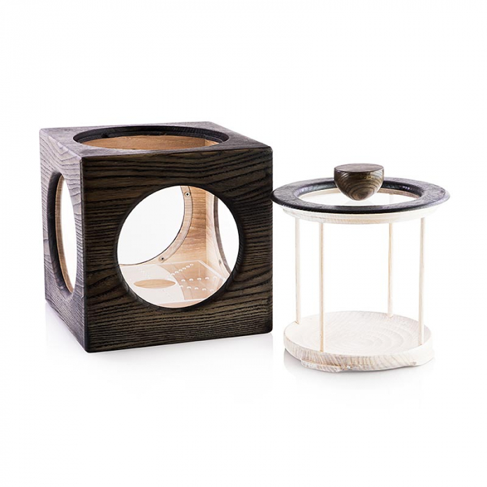 Vitrina de trufe, cu spatiu pentru ambalaj rece, negru, 1 buc [2]