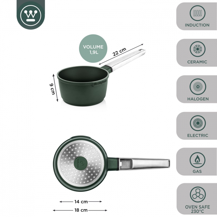 Westinghouse Cratita Performance Gracious Green ø 18 cm / 1,9 L [2]