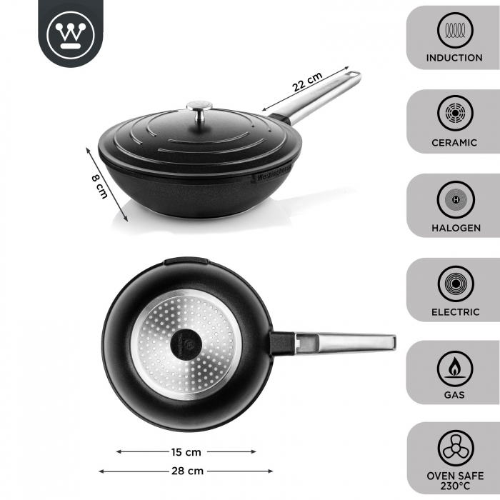 Westinghouse Wok Performance Blissful Black ø 28 cm [3]
