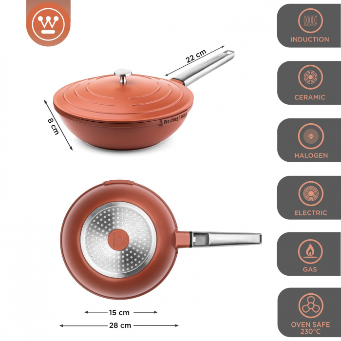 Westinghouse Wok Performance Rebel Red ø 28 cm [2]