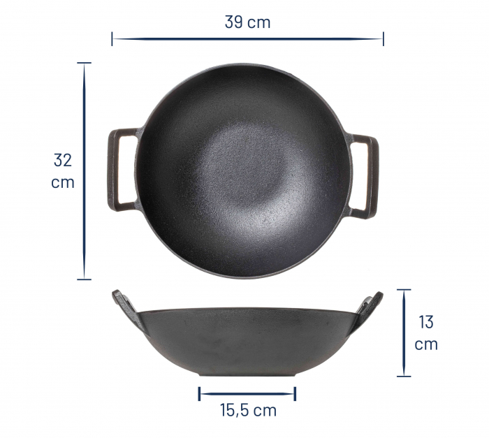 Wok din fonta Jay Hill 32 cm [5]