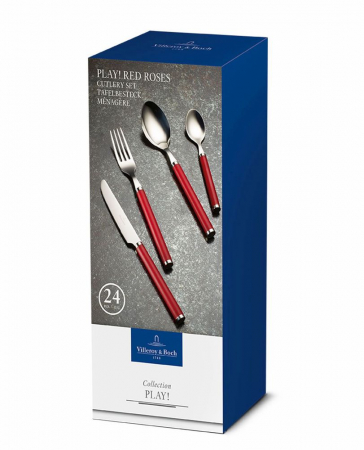 Set tacamuri, 24 piese, Villeroy & Boch, Colectia Play! Trandafiri rosii [4]