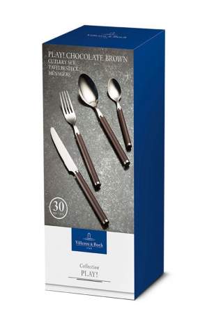 Set Tacamuri, 30 piese, Villeroy & Boch, Colectia Play!, maro ciocolata [3]