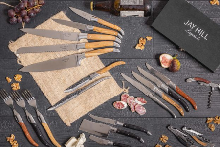 Set 6 Cutite Friptura, Jay Hill, Laguiole Raw Black, Stainless Steel [2]