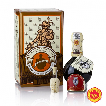 Bacanie - Aceto Balsamico Tradizionale DOP/DOP, 12 ani, butoi de cirese, Acetaia di Giorgio, 100 ml
