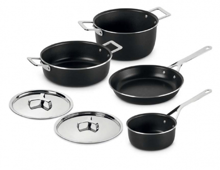 Seturi de oale si tigai - Alessi Set de oale si tigai negre 4 piese