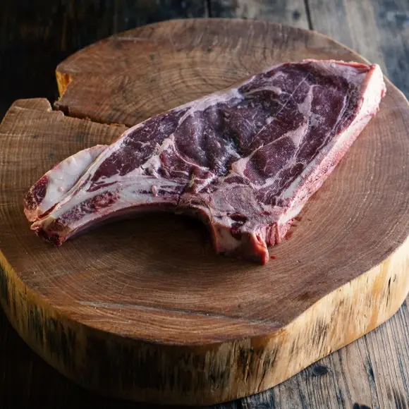 Carne si Preparate din carne - Antricot Vita cu Os, Costata Di Madama Bianca, Fassona Piemontese, aproximativ 900g