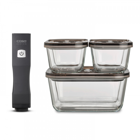 Set aparat de etansare in vid si vase Caso Set Vacu OneTouch Eco [0]