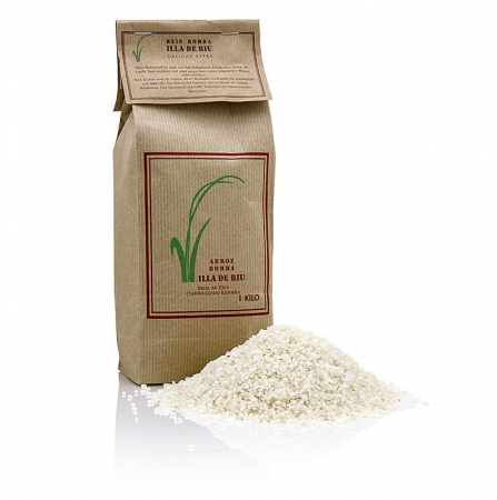 Bacanie - Arroz Bomba, orez cu bob scurt, pentru paella si risotto, 1 kg