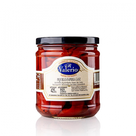 Bacanie - Ardei Piquillo, intregi, Valerio, 425 g