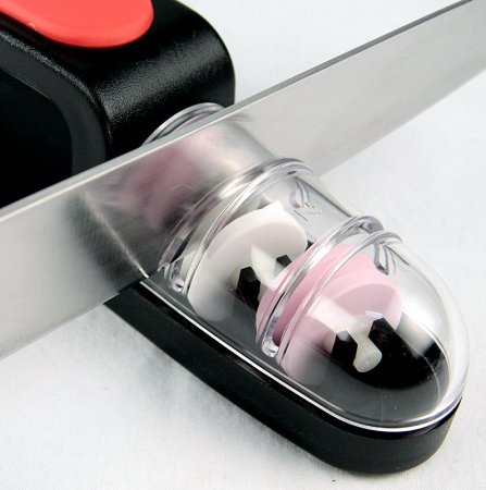 Ascutitor universal cutit Mino Sharp / piatra ceramica, rosu-negru, mare, 440 / BR, 1 buc [2]