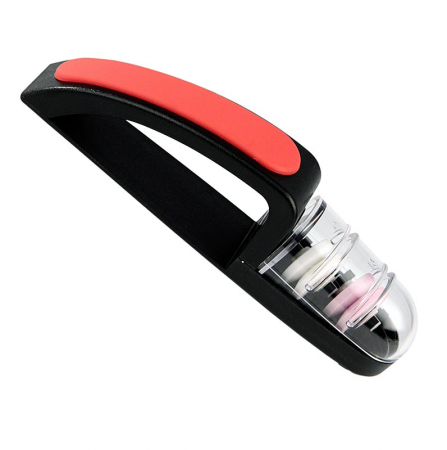 Ascutitor universal cutit Mino Sharp / piatra ceramica, rosu-negru, mare, 440 / BR, 1 buc [0]