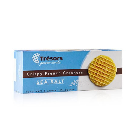 Gustari - Barsnack Tresors - Mini-waffle-uri frantuzesti crocante cu sare de mare, 95 g