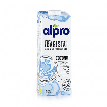 Vegetariene si Vegane - Bautura de soia, Alpro, Barista for Professional, cu aroma de cocos, 1 l