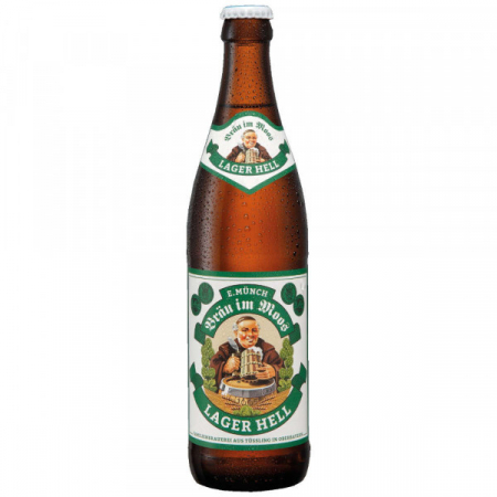 Bauturi alcoolice - Bere Lager Hell, Brau im Moos, 500 ml