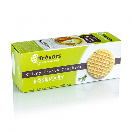 Gustari - Barsnack Tresors - mini waffle frantuzesc crocant, cu rozmarin, 95 g