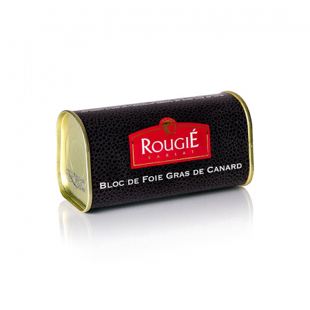 Rata, gasca si foie gras - Bloc de ficat de rata, Rougié, foie gras, cu armagnac, 210 g