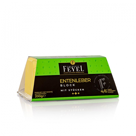 Rata, gasca si foie gras - Bloc de foie gras de rata, 200 g
