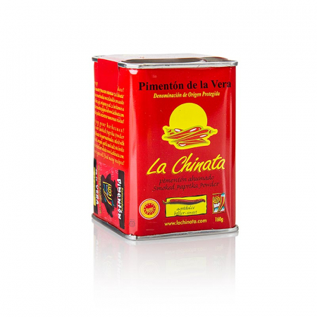 Bacanie - Boia de ardei - Pimenton de la Vera DOP / DOP, afumat, dulce-amar, La Chinata, 160 g