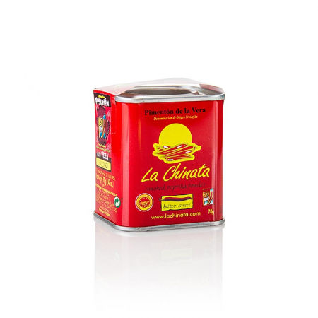 Mirodenii unice - Boia de ardei - Pimenton de la Vera DOP / DOP, afumat, dulce-amar, La Chinata, 70 g
