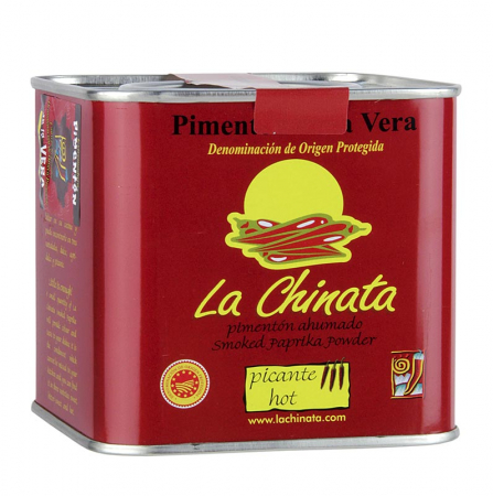Bacanie - Boia de ardei - Pimenton de la Vera DOP / DOP, afumat, iute, La Chinata, 350 g