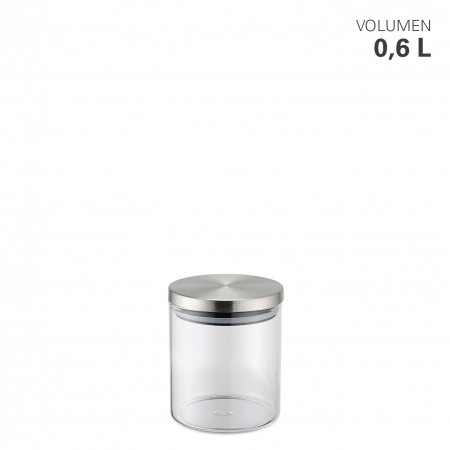 Noutati Gourmetto - Borcan de depozitare Weis din sticla borosilicata 600 ml