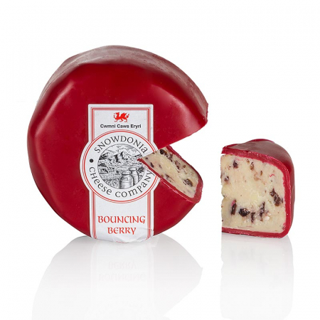Branzeturi - Branza cheddar cu afine, ceara rosie, 200g