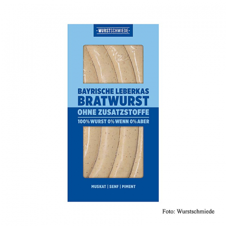 Bratwurst Leberkas bavarez, Wurstschmiede, 260 g [0]