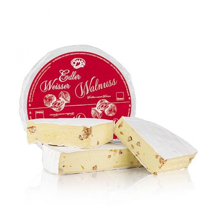 Branzeturi - Branza Brie cu nuci, branza moale cu nuca, roata intreaga, bio, aproximativ 1 kg