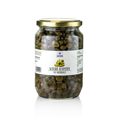 Conserve - Capere salbatice, in sare de mare, Anemos, 600 g