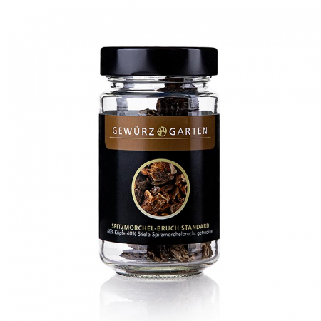 Ciuperci uscate - Bucati de Ciuperci Morel, 60% capete, 40% tulpini, uscate, 15 g