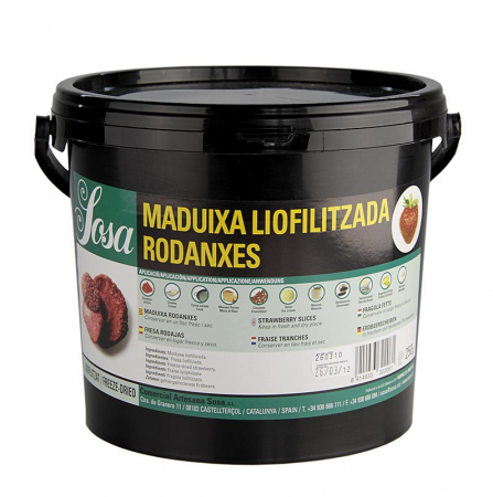 Aditivi alimentari - Capsuni, feliate, liofilizate, Sosa, 250 g