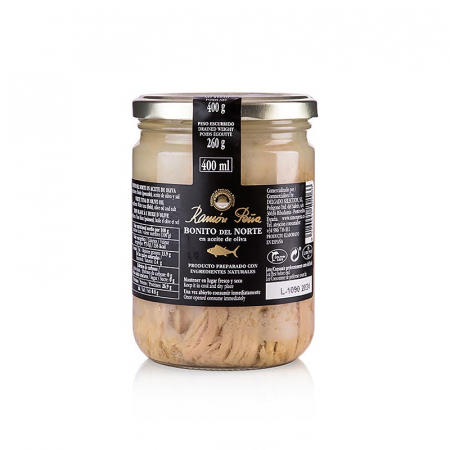 Conserve - Carne de spate de ton alb Bonito del Norte, ulei de masline, Ramon Pena Gold, 400 g