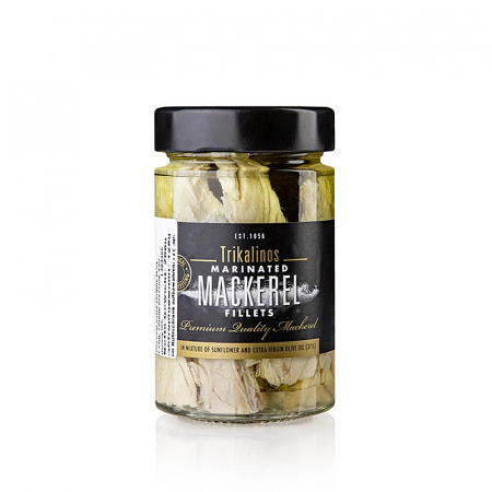 Conserve - File de macrou in ulei de masline si floarea soarelui, Grecia, 200 g