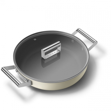 Caserola cu capac SMEG Crema Mate - Ø 28 cm / 3,7 Litri [2]