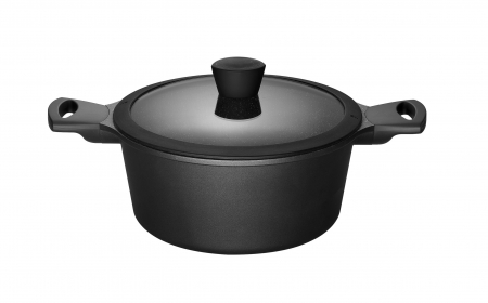 Ustensile de Bucatarie - Caserola Sola cu capac Fair Cooking Black Ø20 cm / 2 L