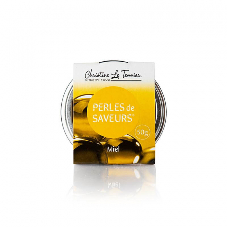 Specialitati dulci - Caviar condimentat "miere", Les Perles, marimea perlelor sferice de 5 mm, 50 g