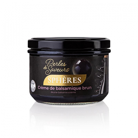 Specialitati dulci - Caviar condimentat „otet balsamic”, Les Perles, marimea perlelor 20 mm, sferice, 250 g